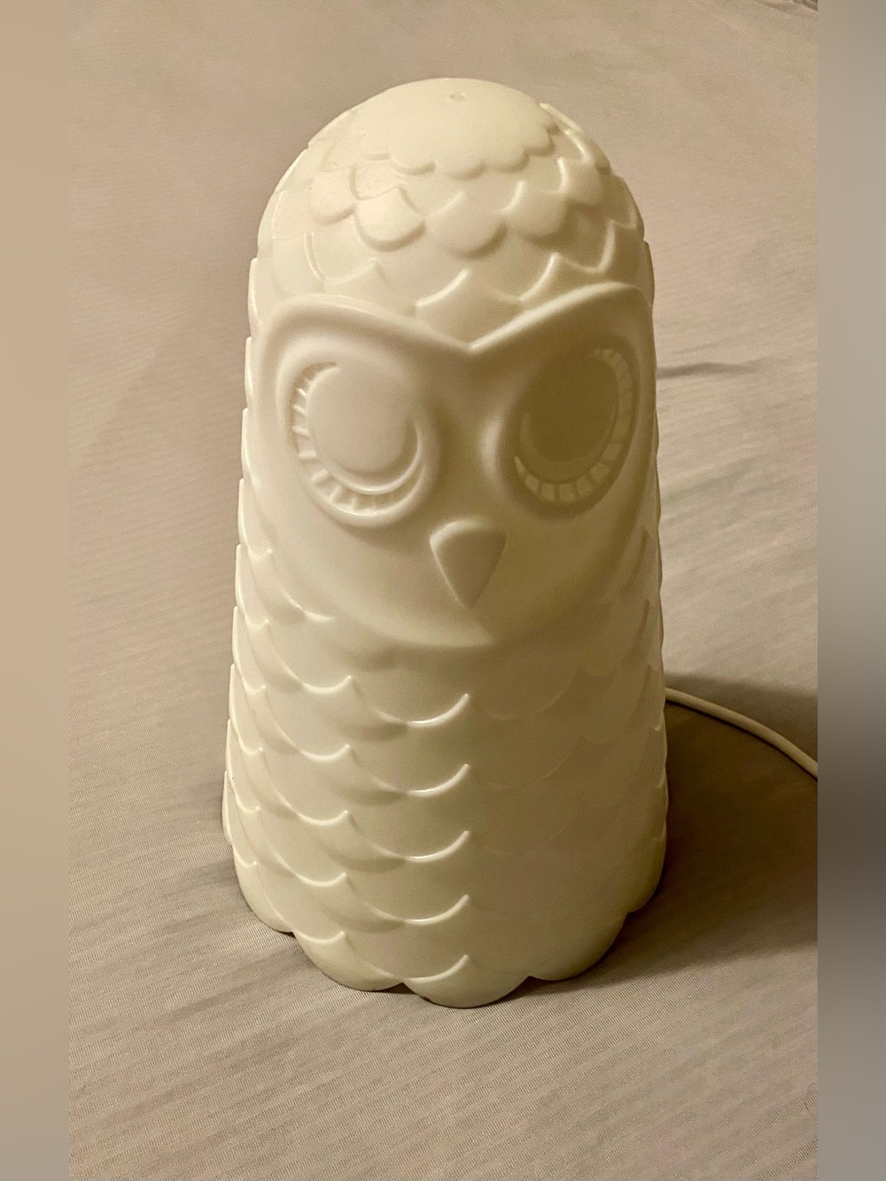IKEA White Ceramic Owl Table Lamp